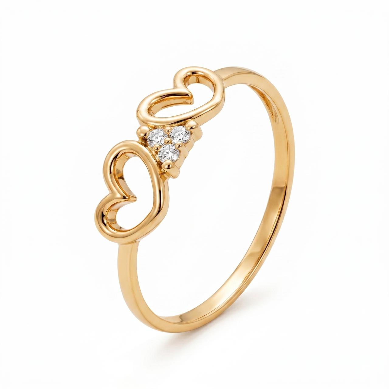 Elegant Natural Diamond Gold Ring