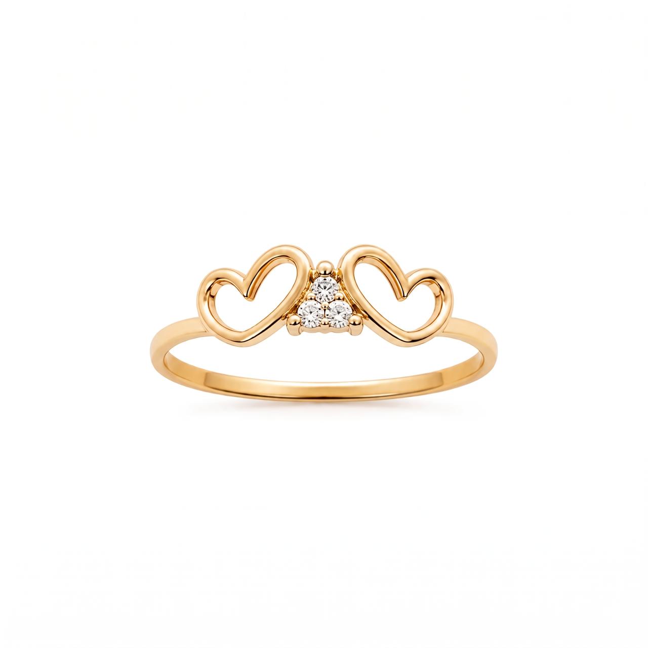 natural-diamond-gold-ring-dlr2213-front-view.jpg Natural Diamond Gold Ring DLR2213 with Round Brilliant Cut Diamond