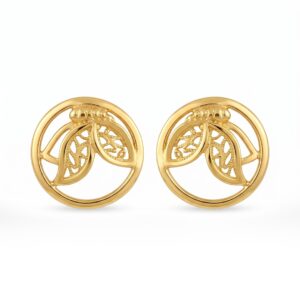 Nature Inspired Gold Stud Earrings LPT17188