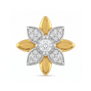 Certified Natural Diamond Gold Nose Pin DGLOSC1826