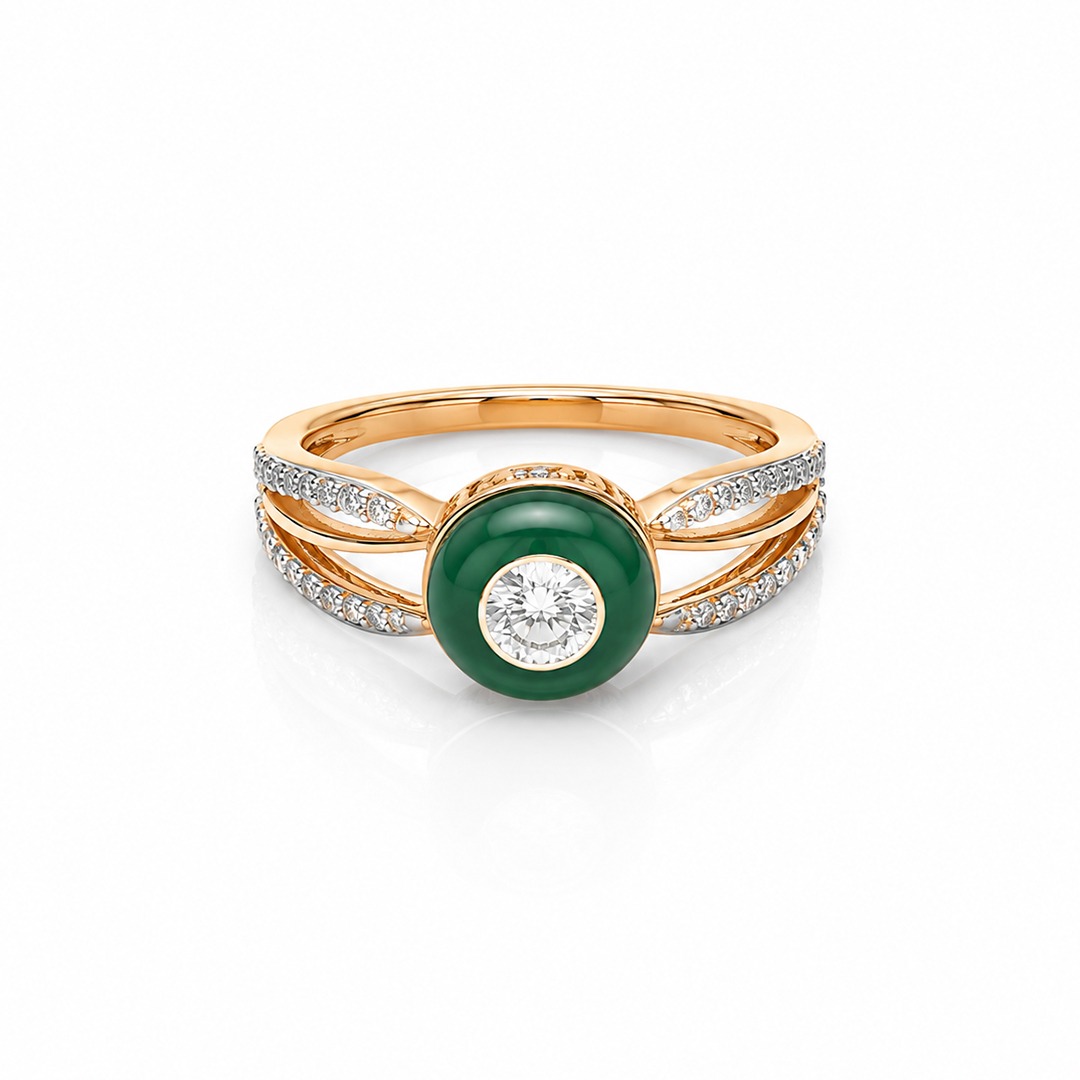 colored-stone-diamond-gold-ring-dlr1576-front-view.jpg Colored Stone and Diamond Gold Ring DLR1576 Front View