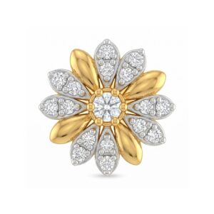 Luxury Natural Diamond Gold Nose Pin DGLOSC1822